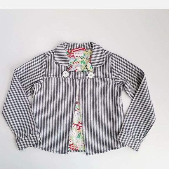 Hanna Andersson ticking stripe jacket - Picture 5 of 5